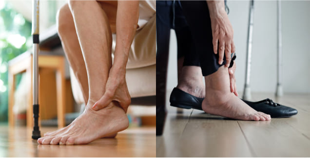 Foot discomfort symptoms